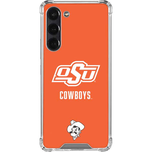 Oklahoma State University Vintage Galaxy S24 FE Clear Case